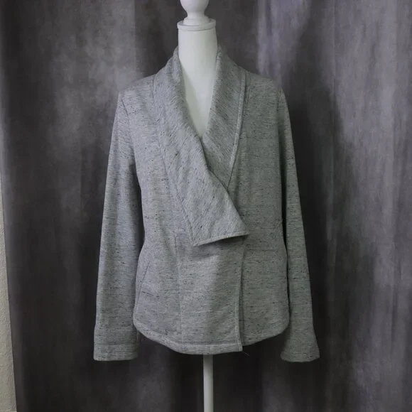 Anthropologie Jacket Womens Small Gray Saturday Sunday Lake Ridge Sweatshirt - Picture 2 of 13